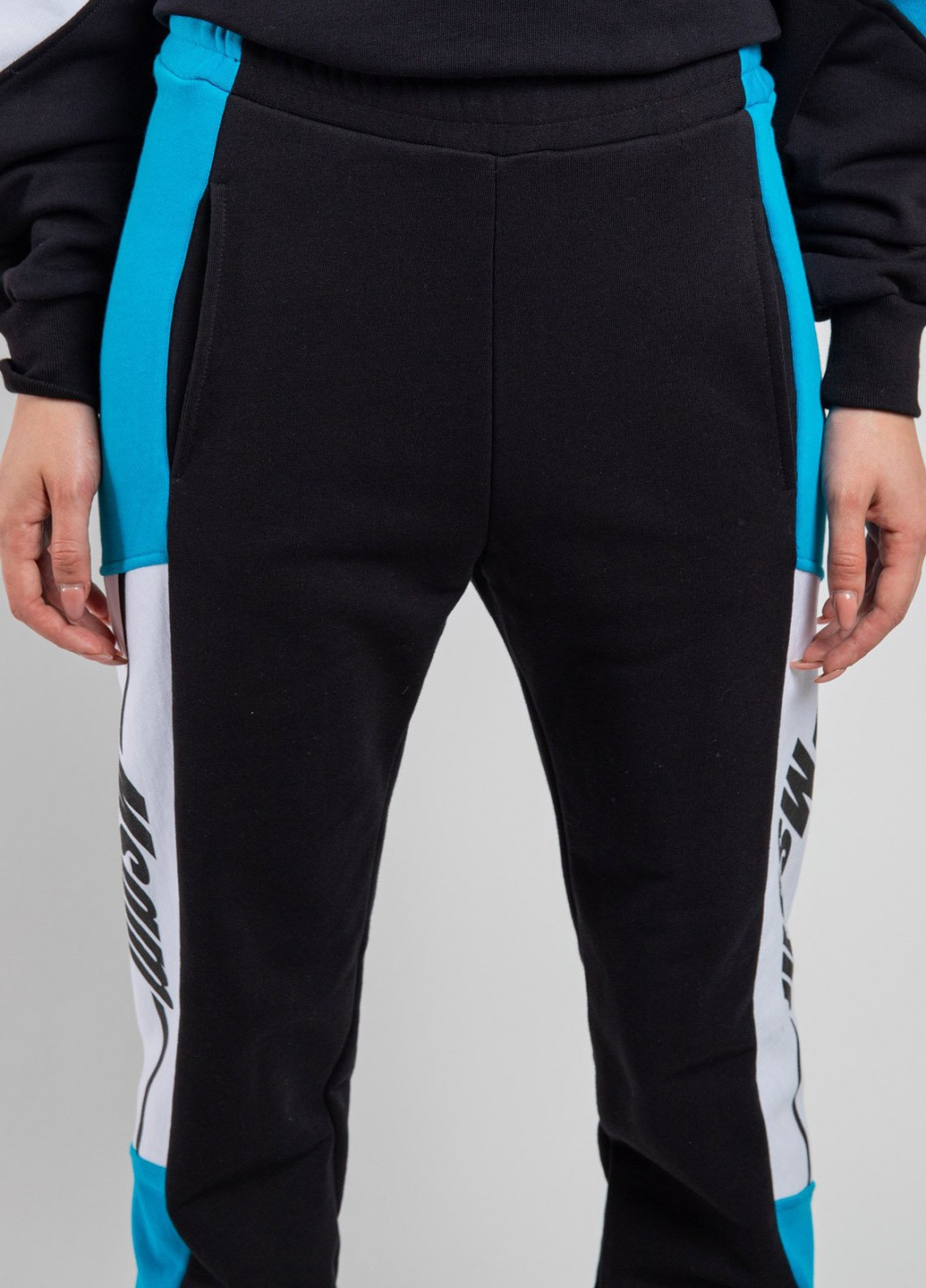 Черные спортивные брюки с лампасами MSGM (258685228)