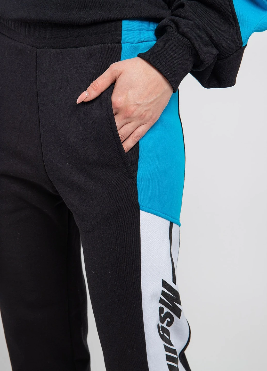 Черные спортивные брюки с лампасами MSGM (258685228)