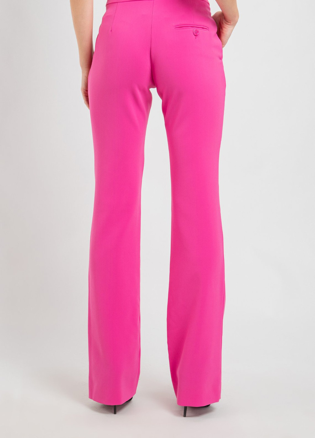 Розовые кэжуал демисезонные брюки Moschino