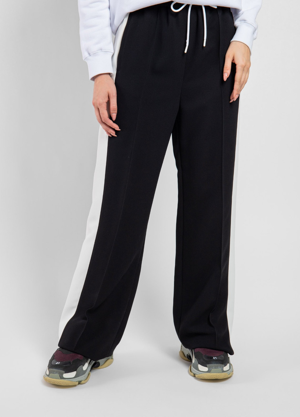 Черные брюки с лампасами MSGM (258685234)