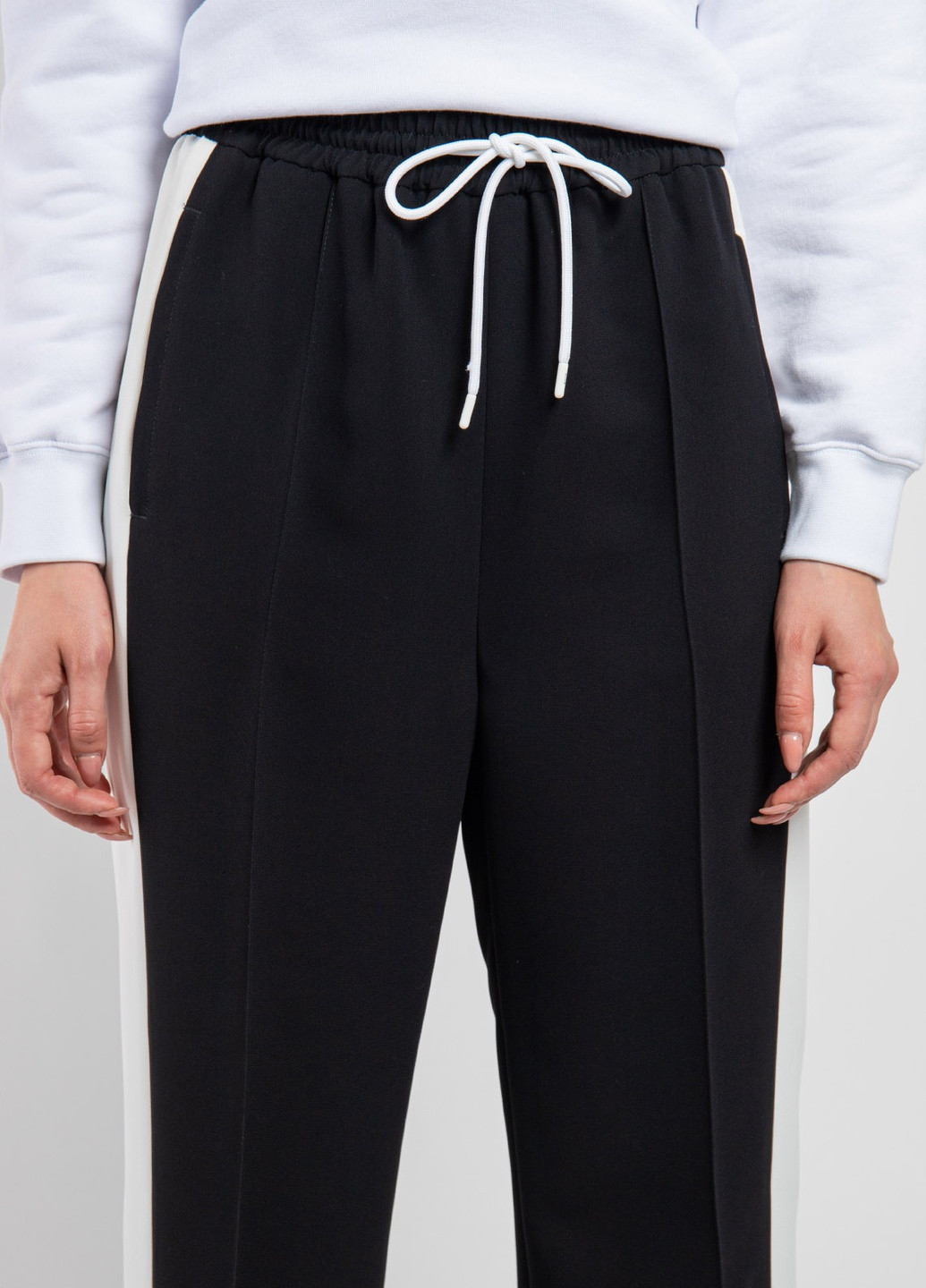 Черные брюки с лампасами MSGM (258685234)