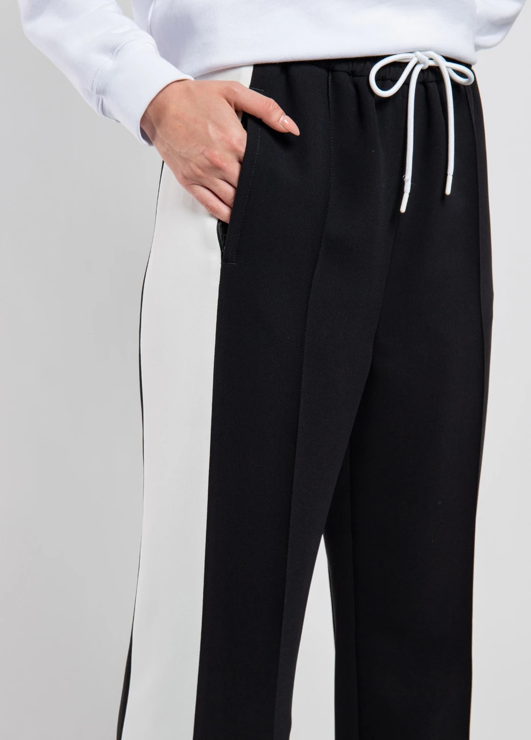 Черные брюки с лампасами MSGM (258685234)
