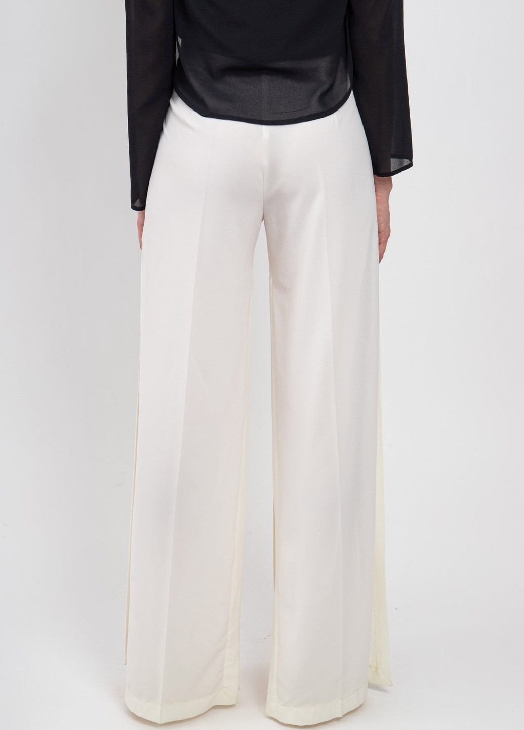 Белые брюки-палаццо с разрезом Daniela Fargion (258685212)