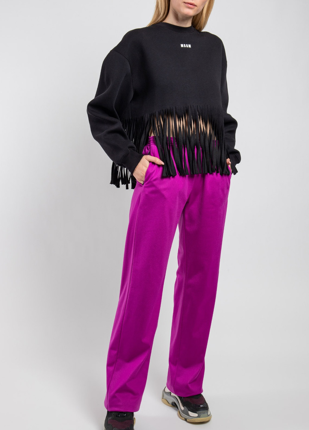 Спортивные брюки цвета фуксии MSGM (258685239)