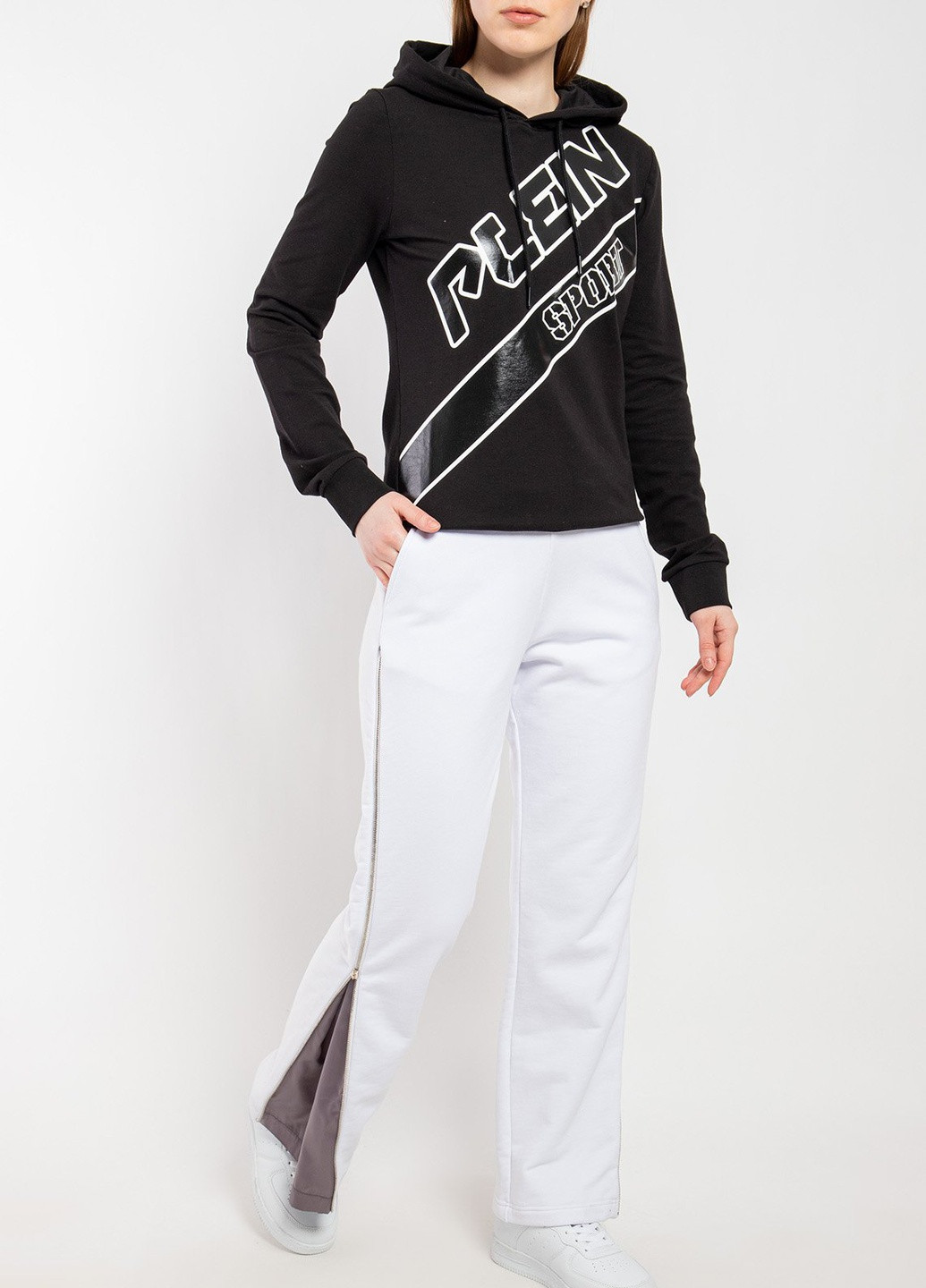 Белые хлопковые спортивные брюки MSGM (258685226)