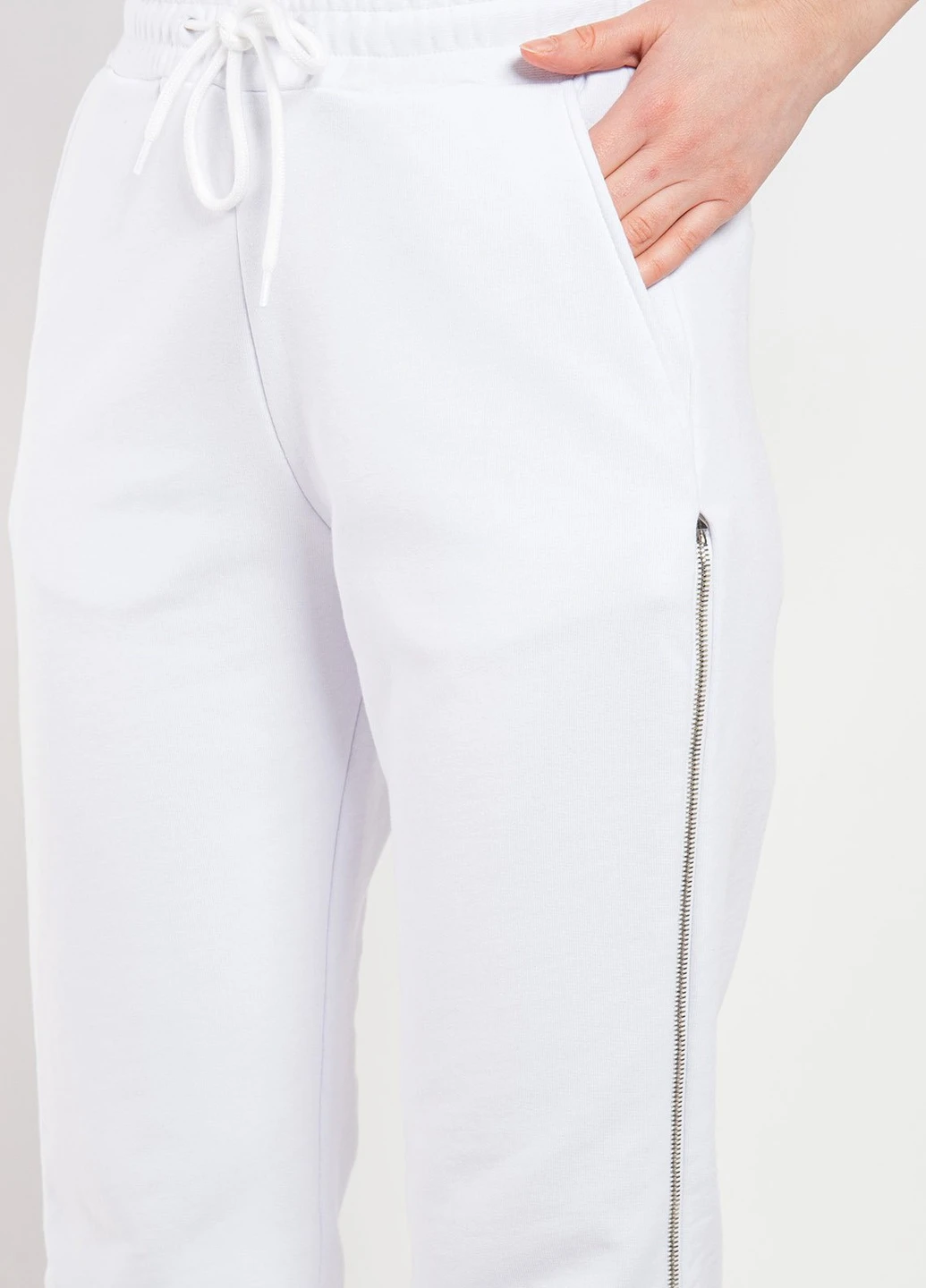 Белые хлопковые спортивные брюки MSGM (258685226)