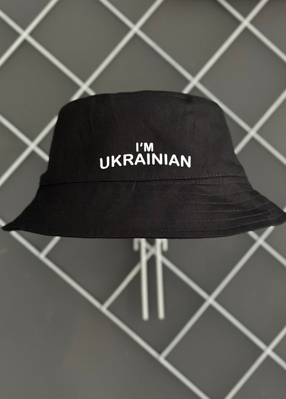 Панама чорна I'm Ukrainian білий лого Vakko (258682307)