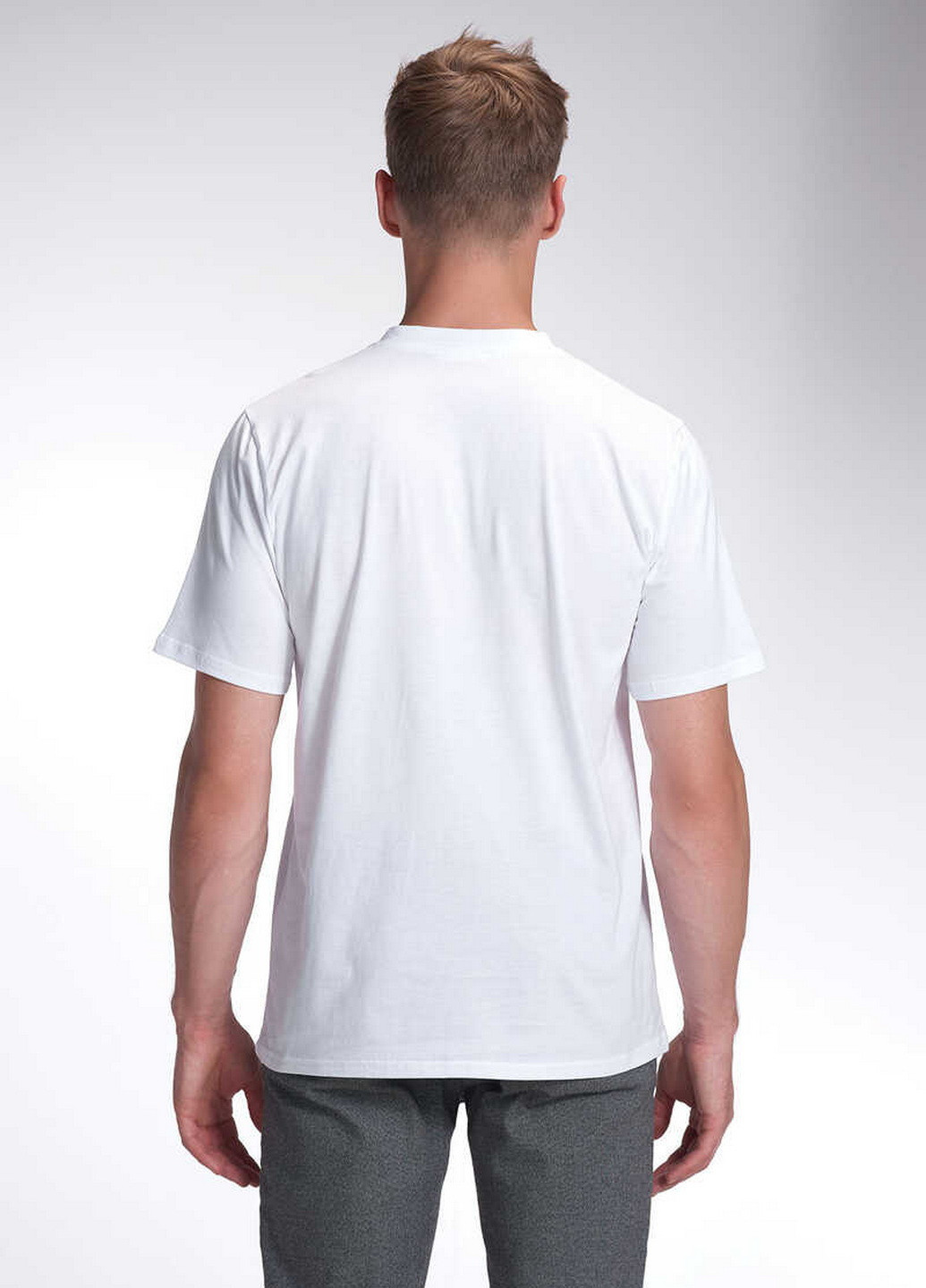 Белая футболка мужская svman с коротким рукавом Sevim