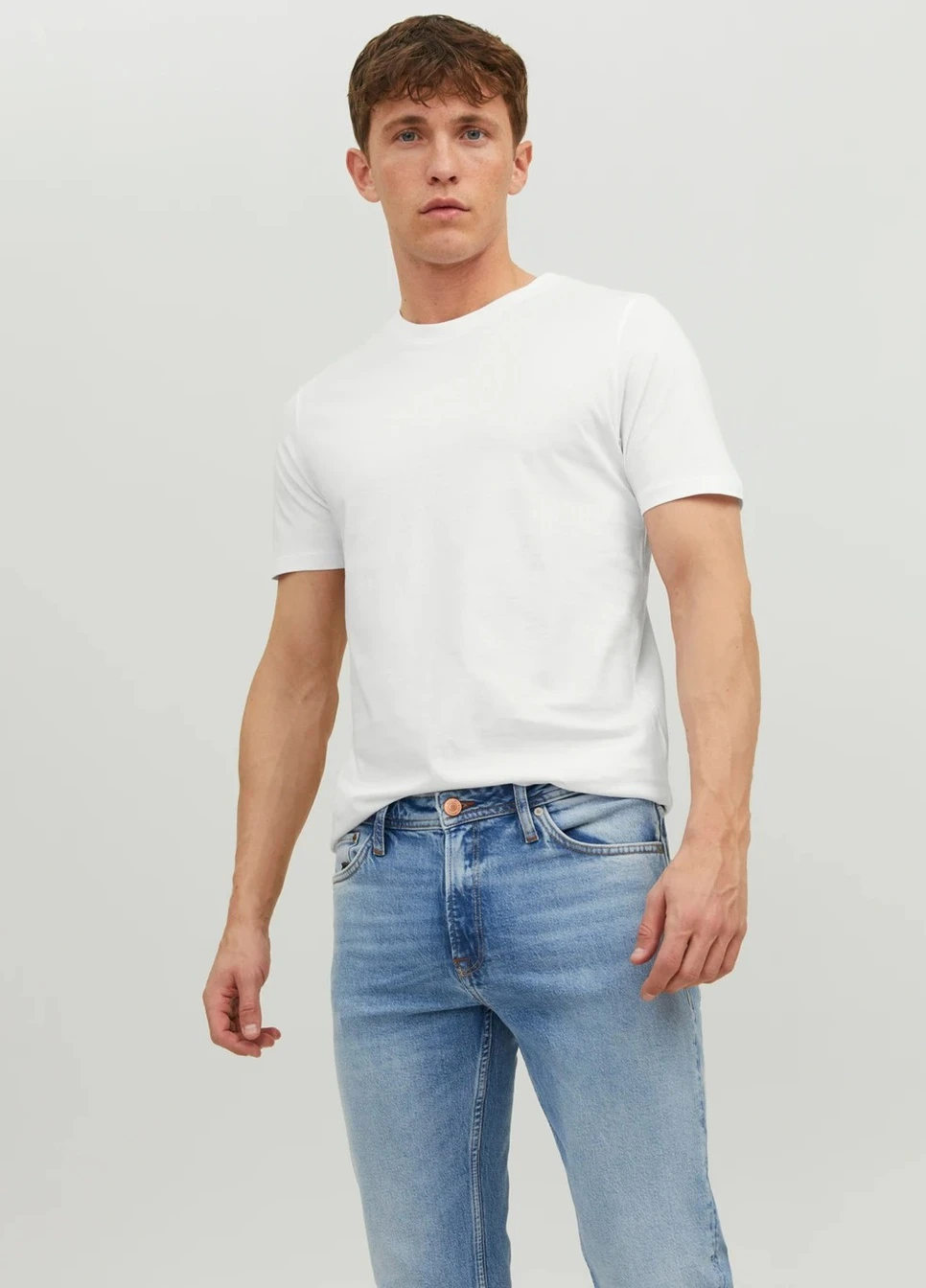 Біла футболка дефект Jack & Jones