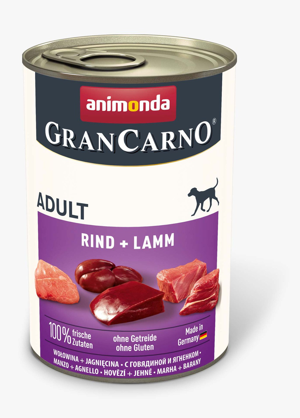 Влажный корм GranCarno Adult Beef + Lamb с говядиной и ягненком для собак, 400 г Animonda (258686290)