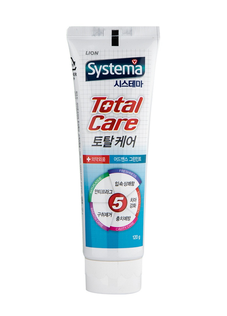 Зубная паста с экстрактом зеленой мяты Lion Systema Total Toothpaste, 120 г LION KOREA 8806325617754 (258688651)