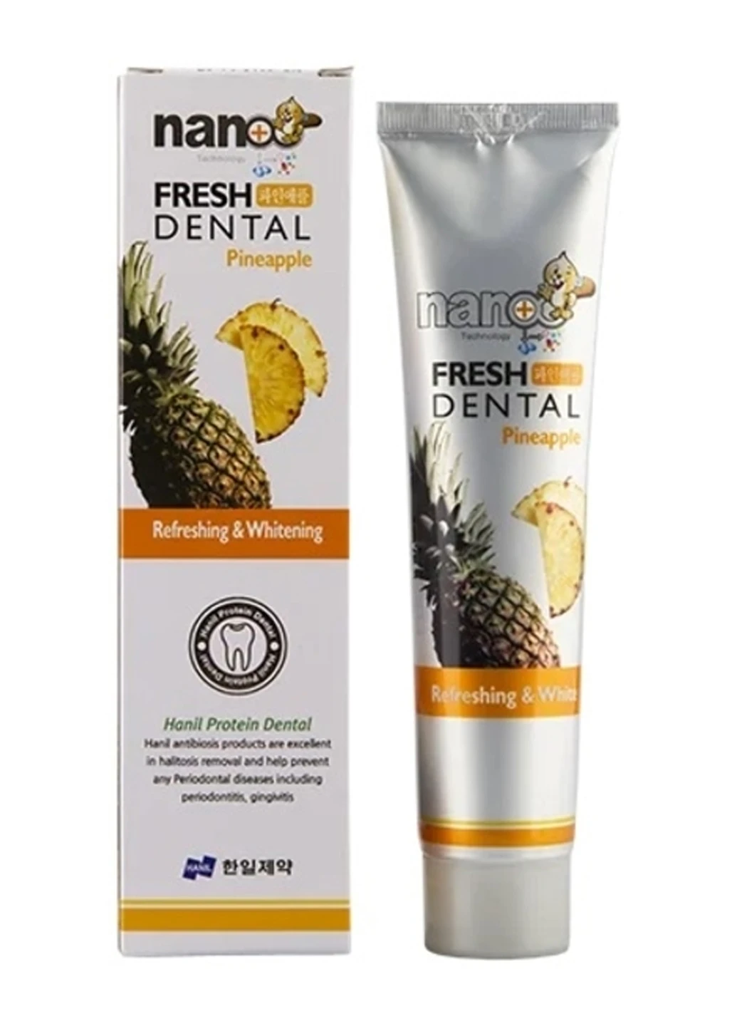 Зубна паста освіжаюча Fresh Pineapple з екстрактом ананаса 160 гр HANIL 8809177592033 (258688658)