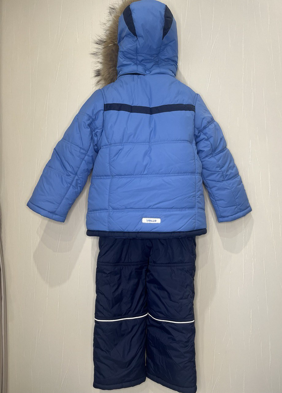 Голубой зимний комплект (куртка + напівкомбінезон) Danilo
