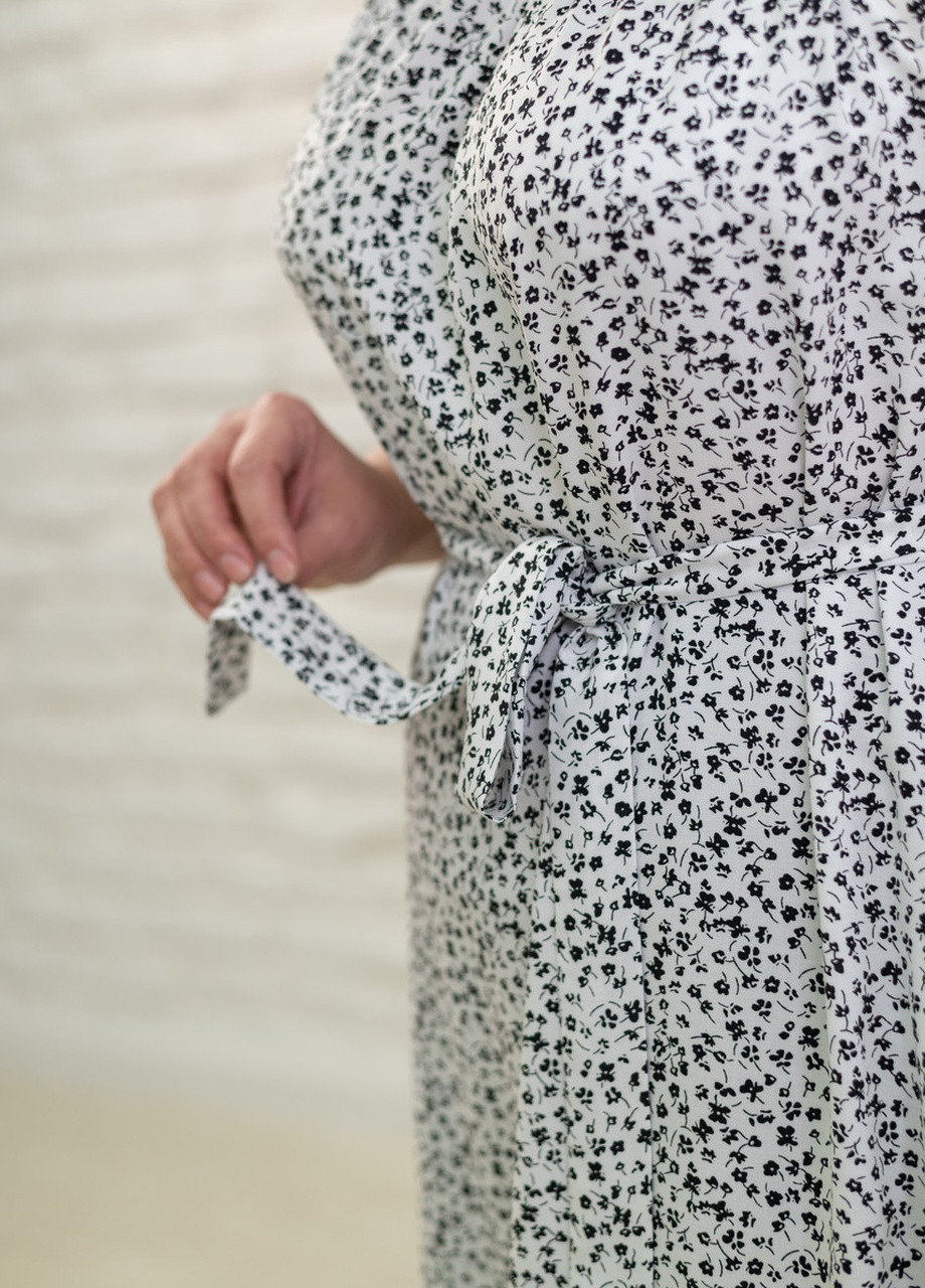 Білий кежуал сукня принтована V.O.G. з квітковим принтом