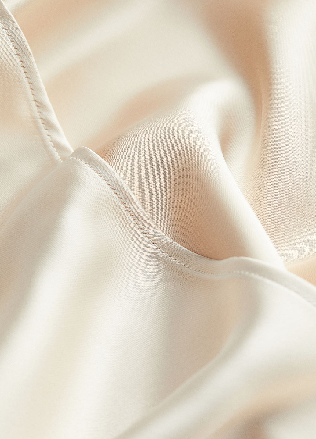 Молочна вечірня сукня H&M однотонна