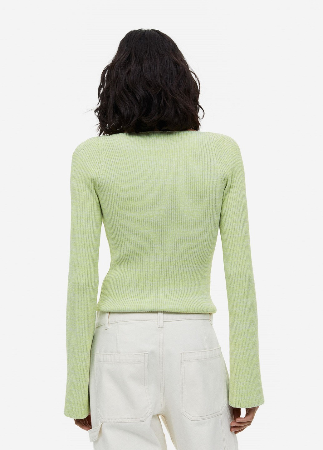Світло-зелений демісезонний светр H&M