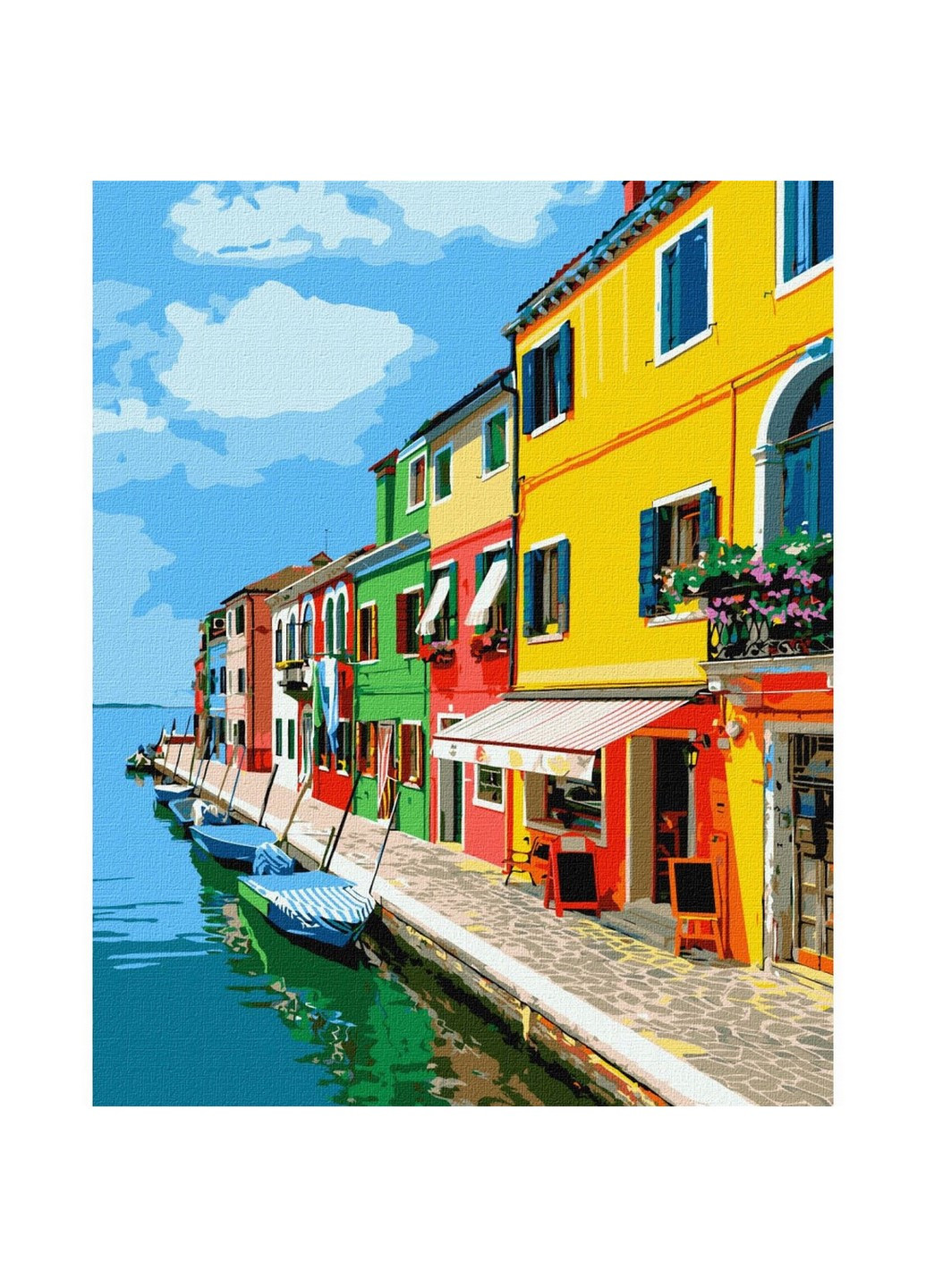 Картина за номерами "Вуличками Італії" Ідейка KHO2714 40х50 см Идейка (258701279)