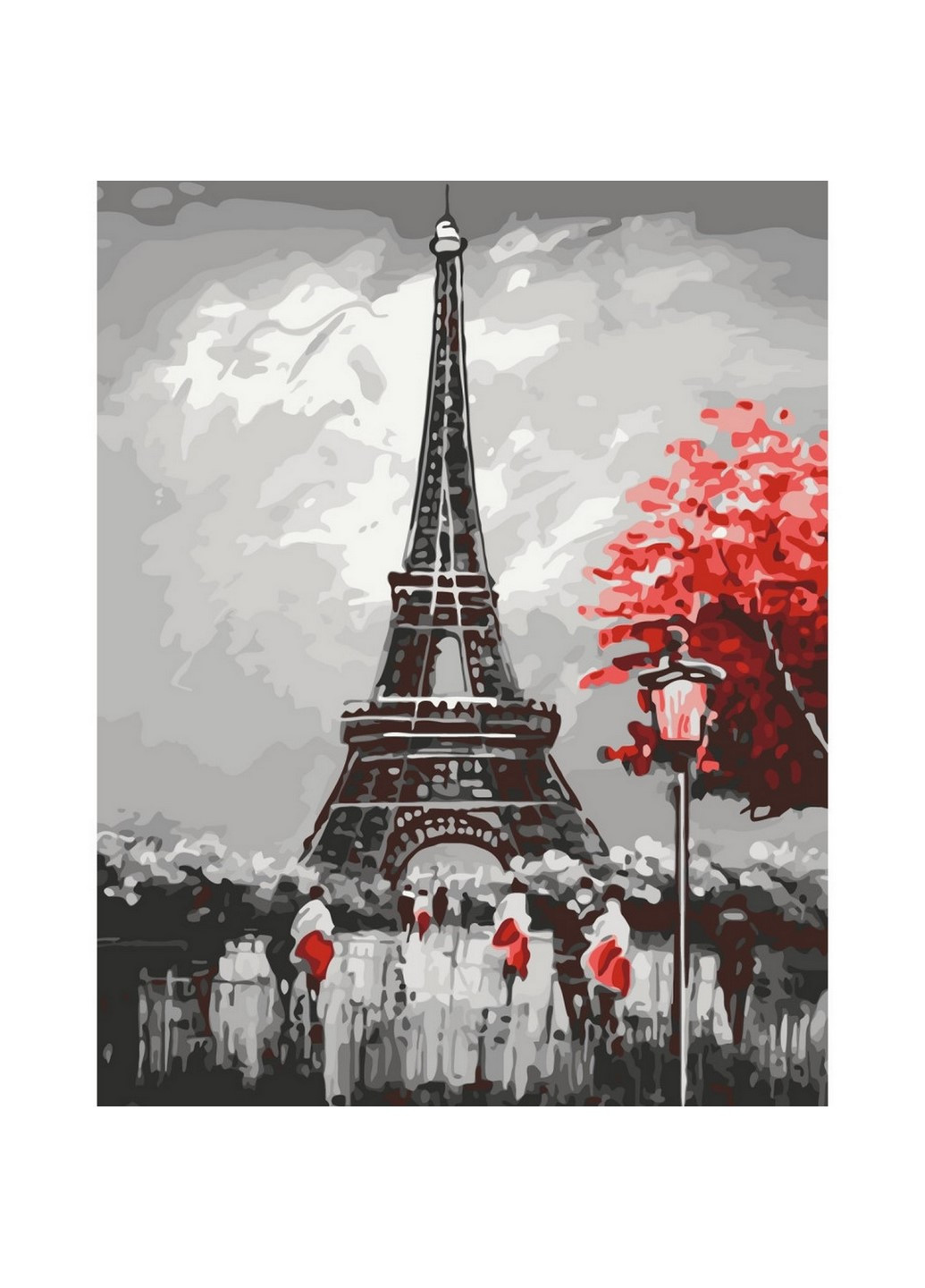 Картина за номерами "Похмурий Париж" 11683-AC 40х50 см Art Craft (258701581)