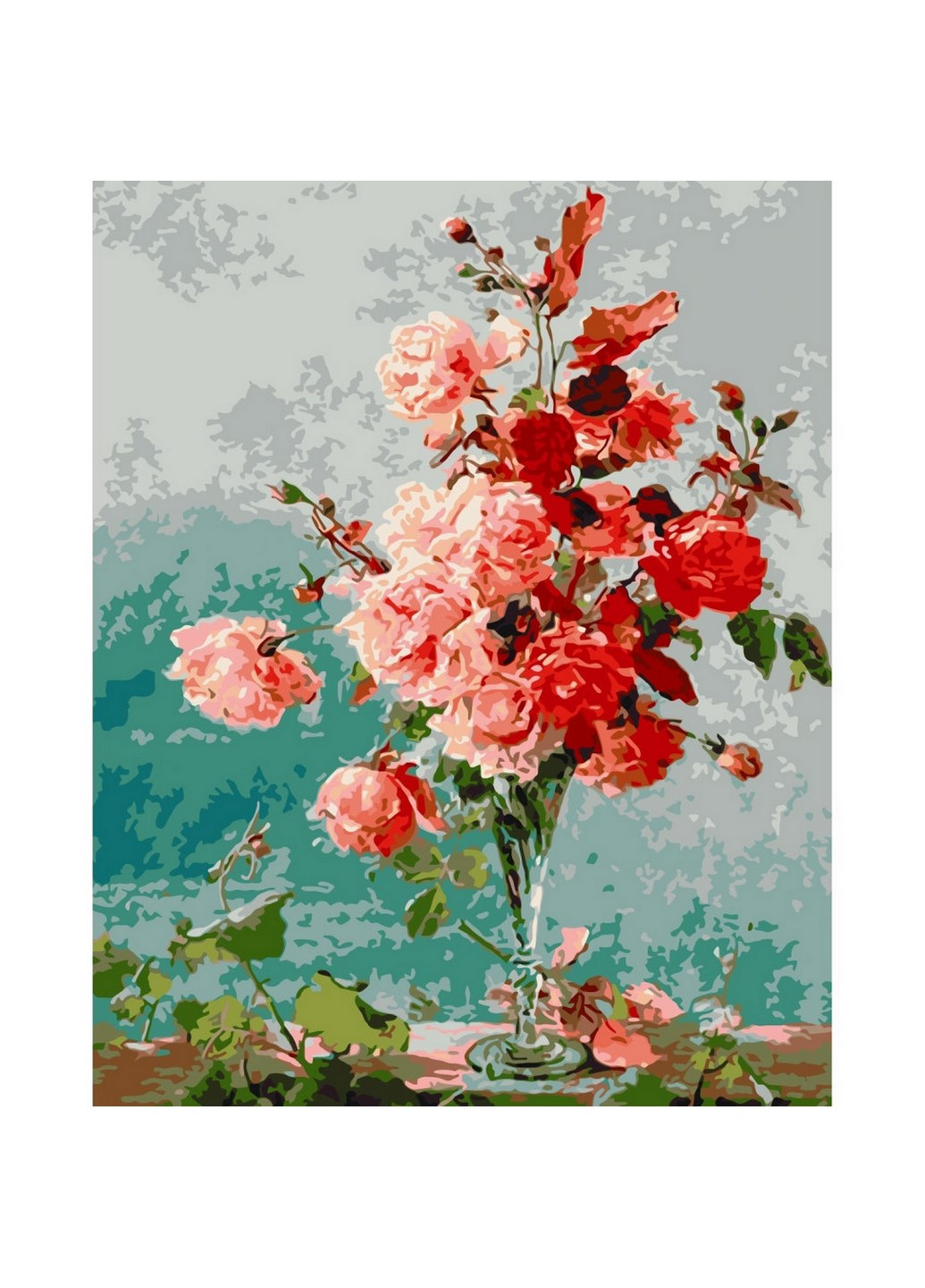 Картина за номерами "Рожеві троянди" 13135-AC 40х50 см Art Craft (258701560)