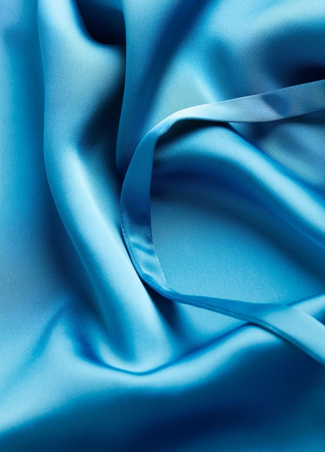 Синее вечернее платье H&M однотонное