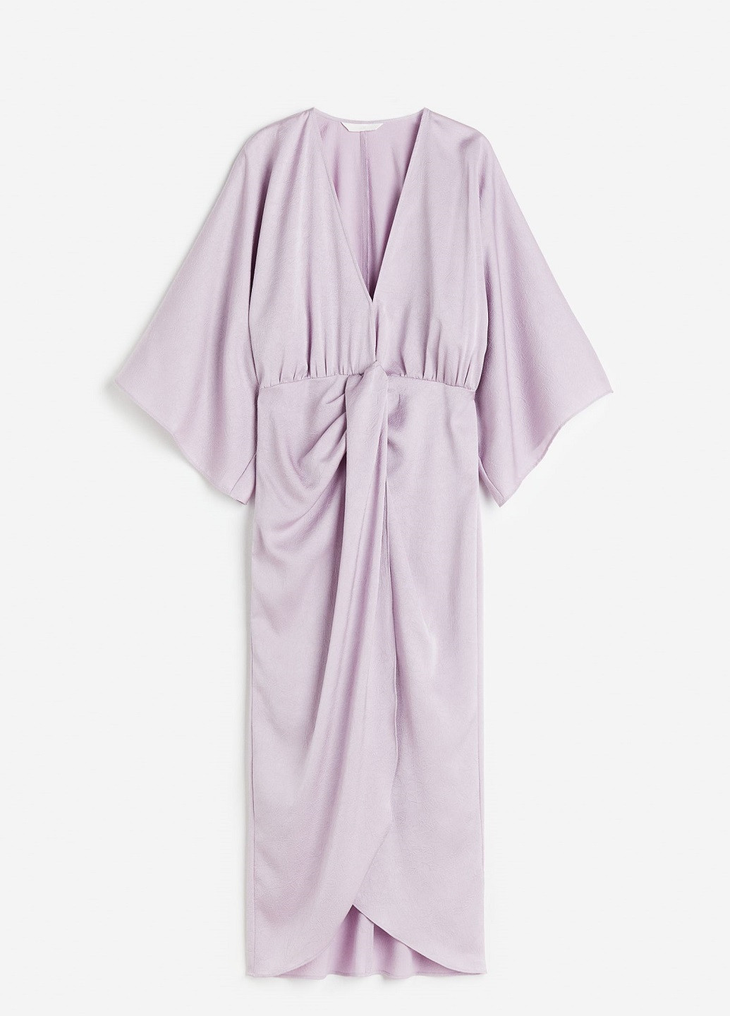 Сиреневое коктейльное платье H&M однотонное