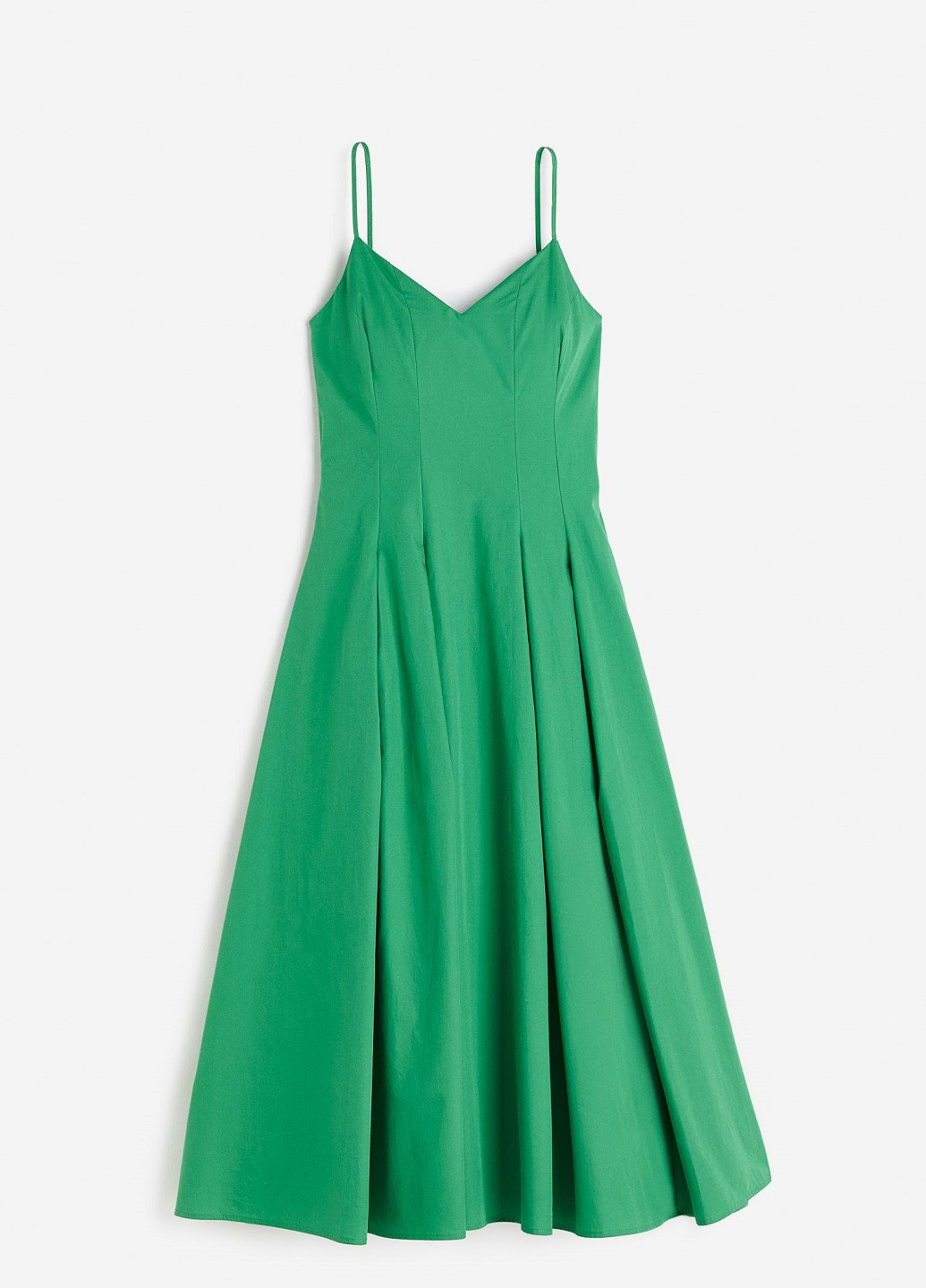 Зелена вечірня сукня H&M однотонна