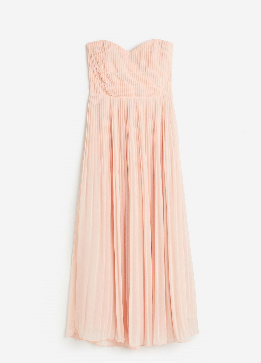 Персикова коктейльна сукня H&M однотонна