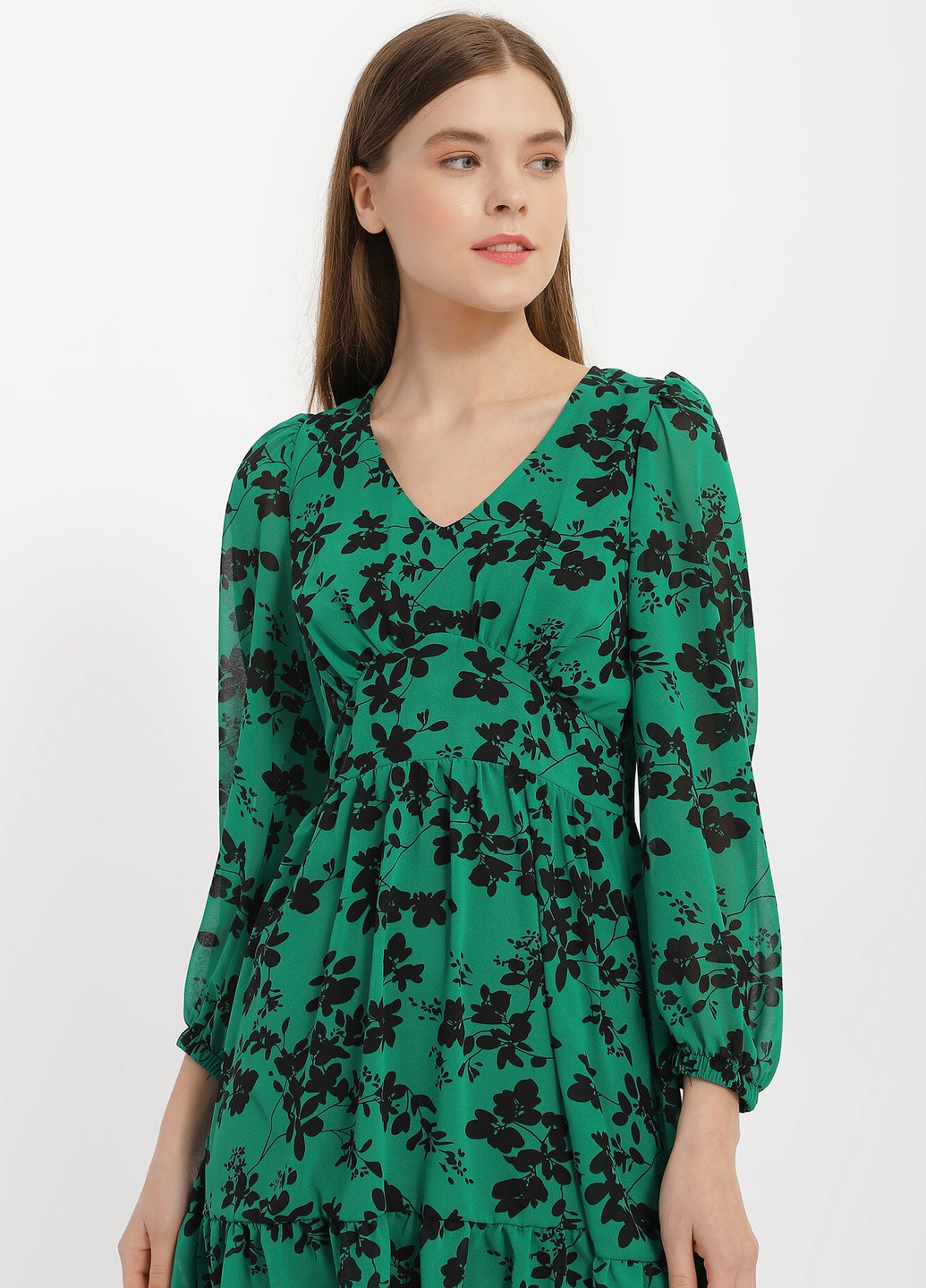 Зелена кежуал сукня naomi Garne однотонна