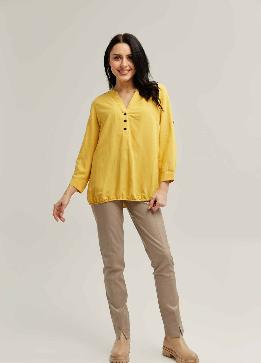 Желтая летняя блуза yellow Garne