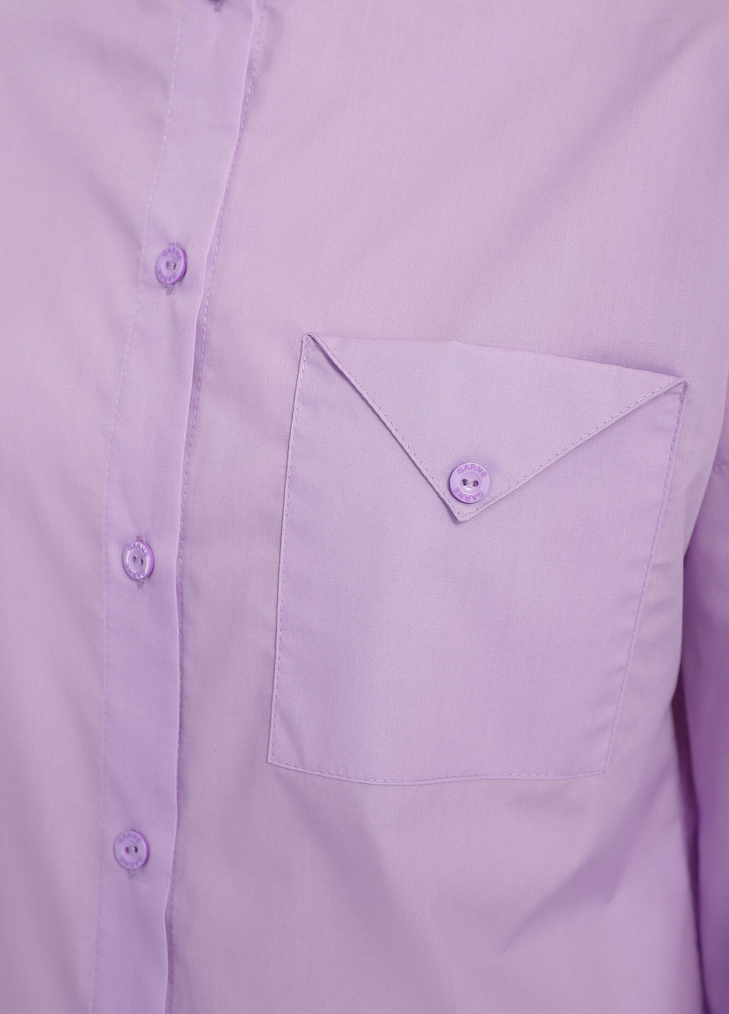 Фиолетовая кэжуал рубашка однотонная Garne