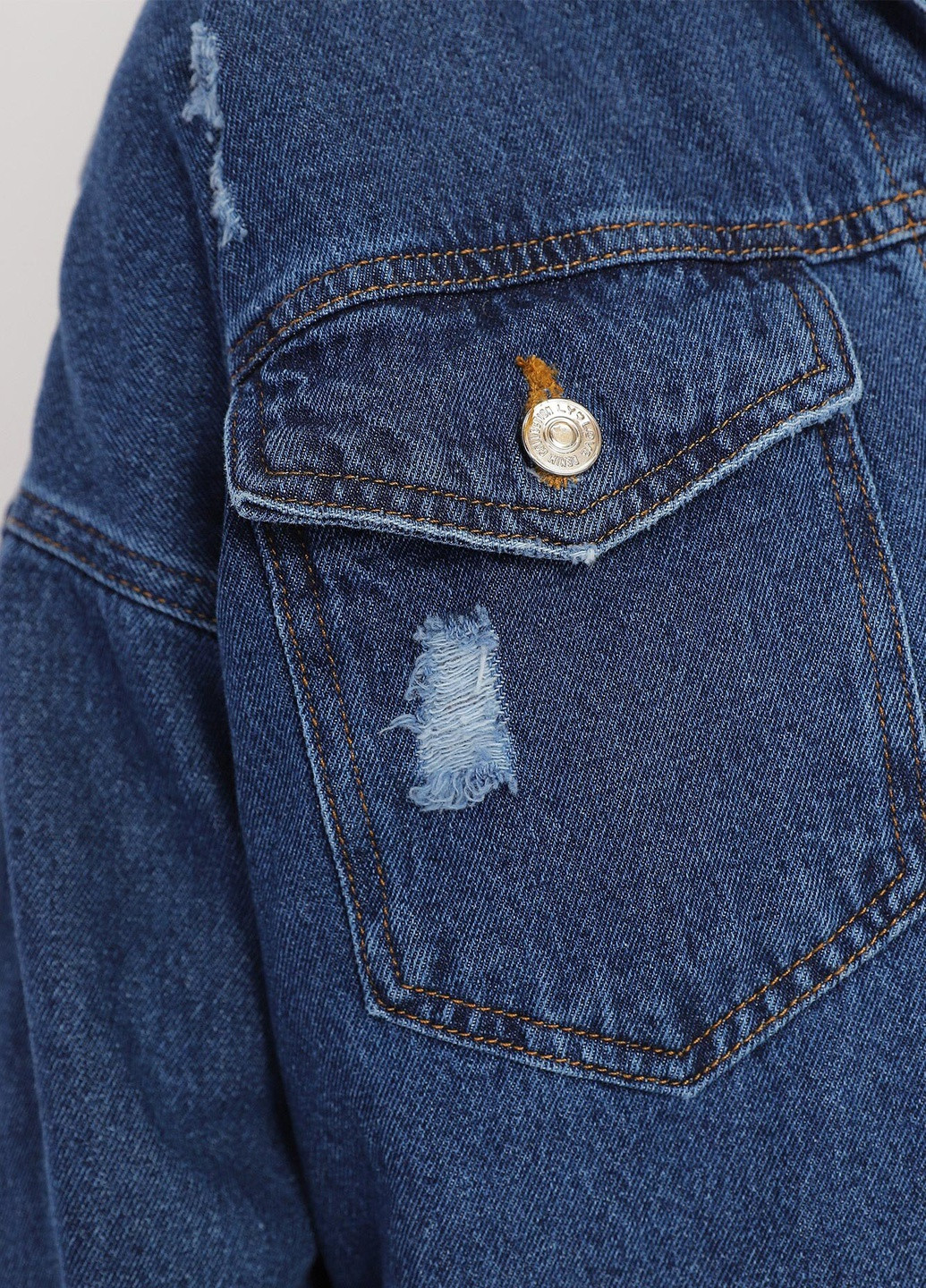 Синя літня джинсова куртка жіноча Denim