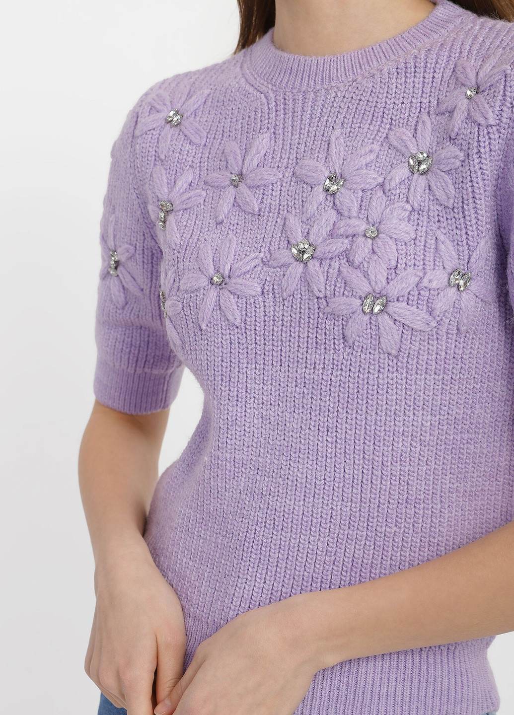 Фіолетовий демісезонний светр жіночий Garne