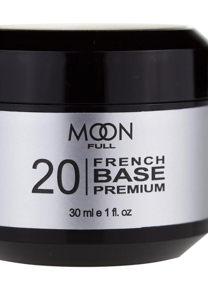 База для ногтей Full Base French Premium №20 белый 30 мл Moon (258725111)