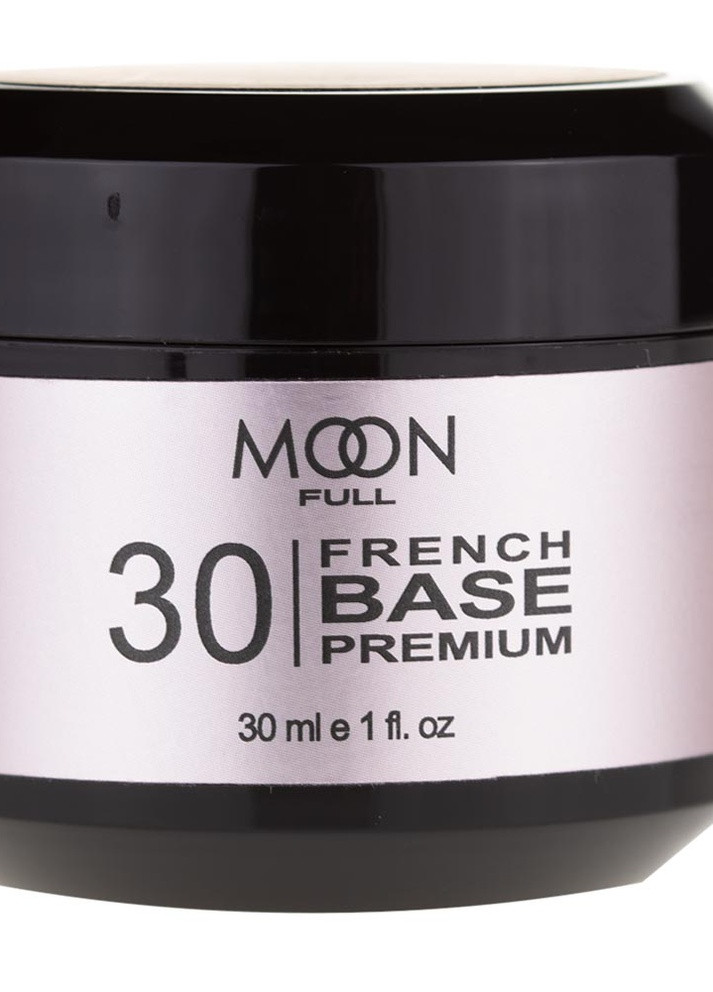 База для ногтей Full Base French Premium №30 бело-розовый 30 мл Moon (258725074)