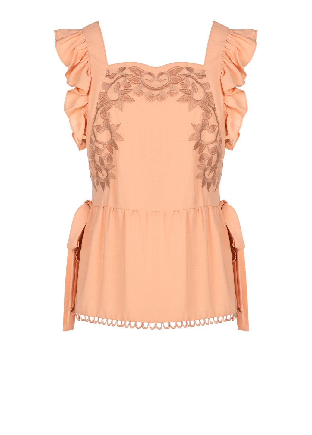 Пудровая женская нарядная блузка Stevie May