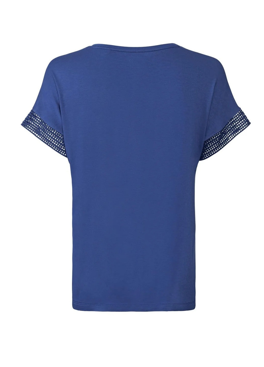 Синяя летняя футболка с коротким рукавом Esmara