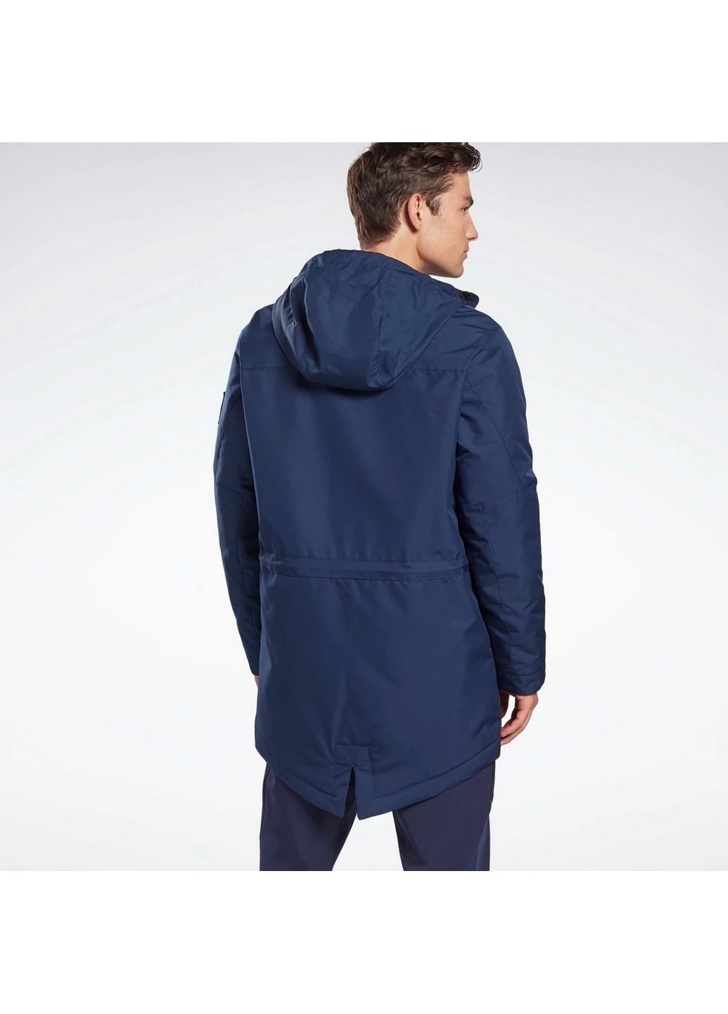Синяя демисезонная мужская куртка ow u fl prka fu1684 Reebok