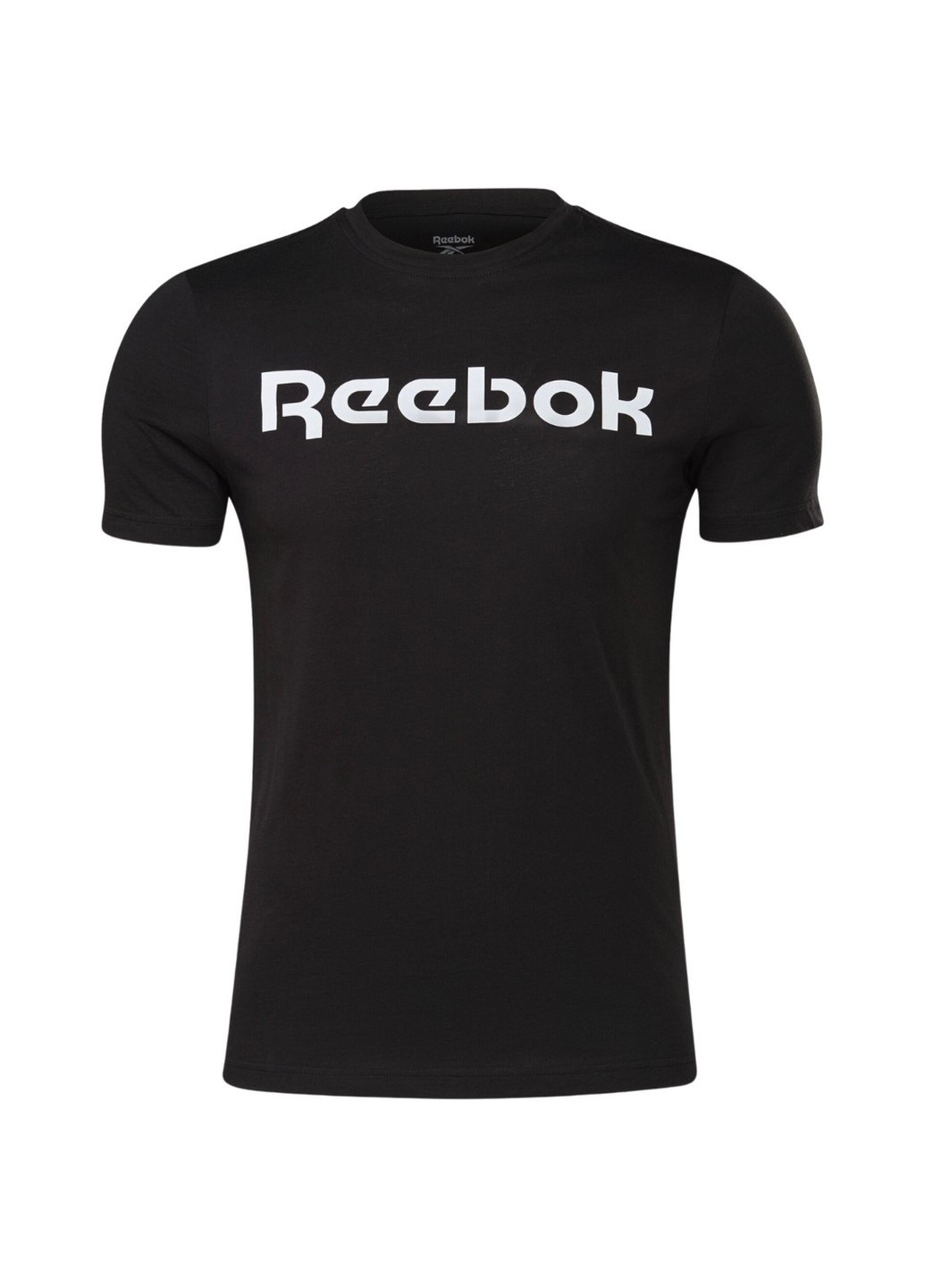 Чорна чоловіча футболка graphic series linear logo gj0136 Reebok