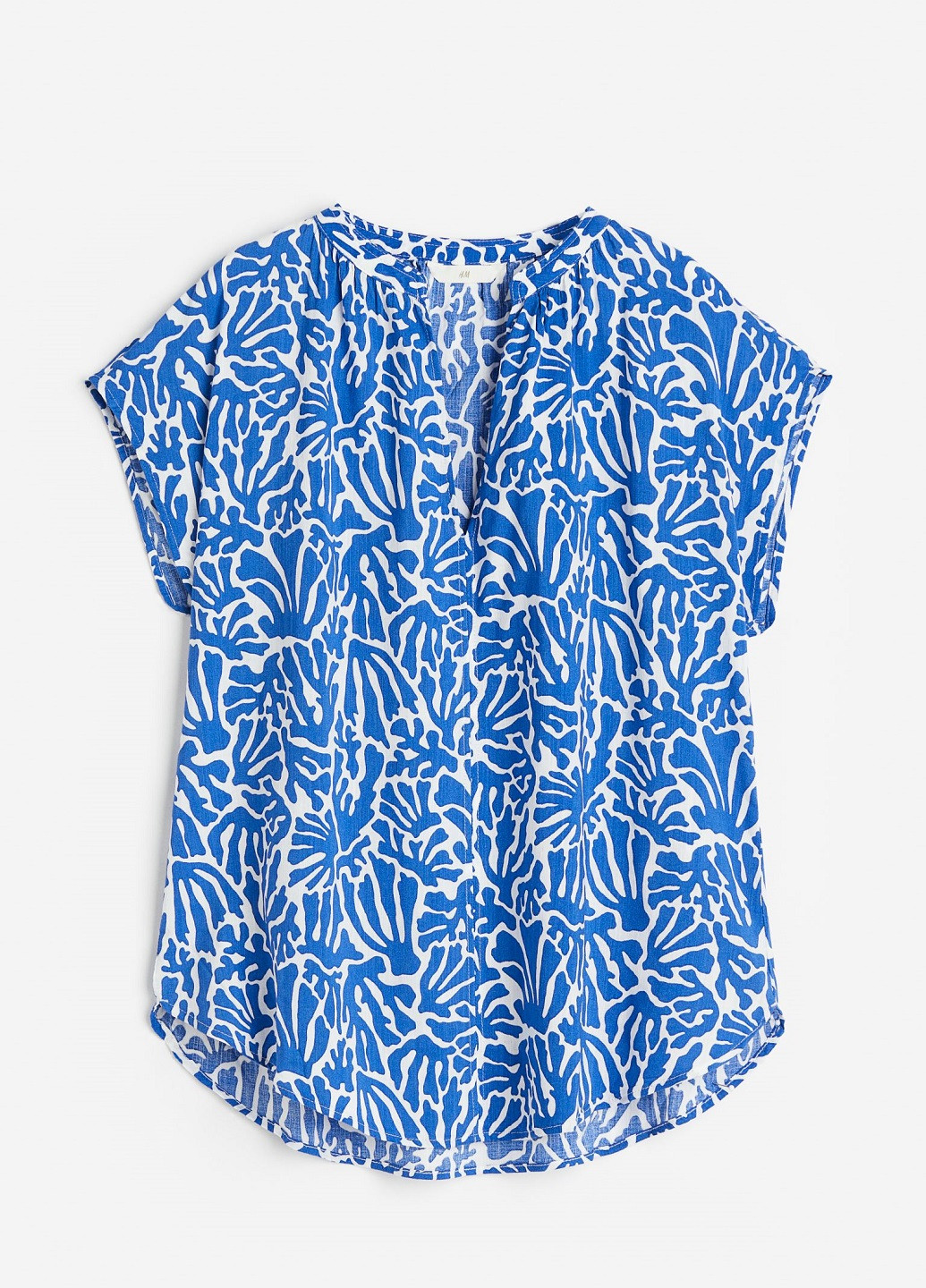 Синяя летняя блузка H&M