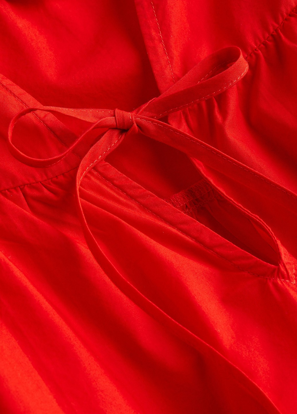 Красная летняя блузка H&M