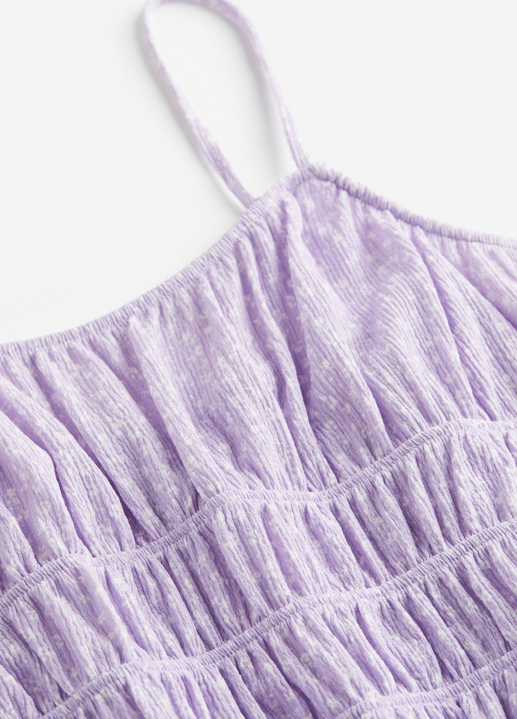 Комбинезон H&M цветочный светло-фиолетовый спортивный