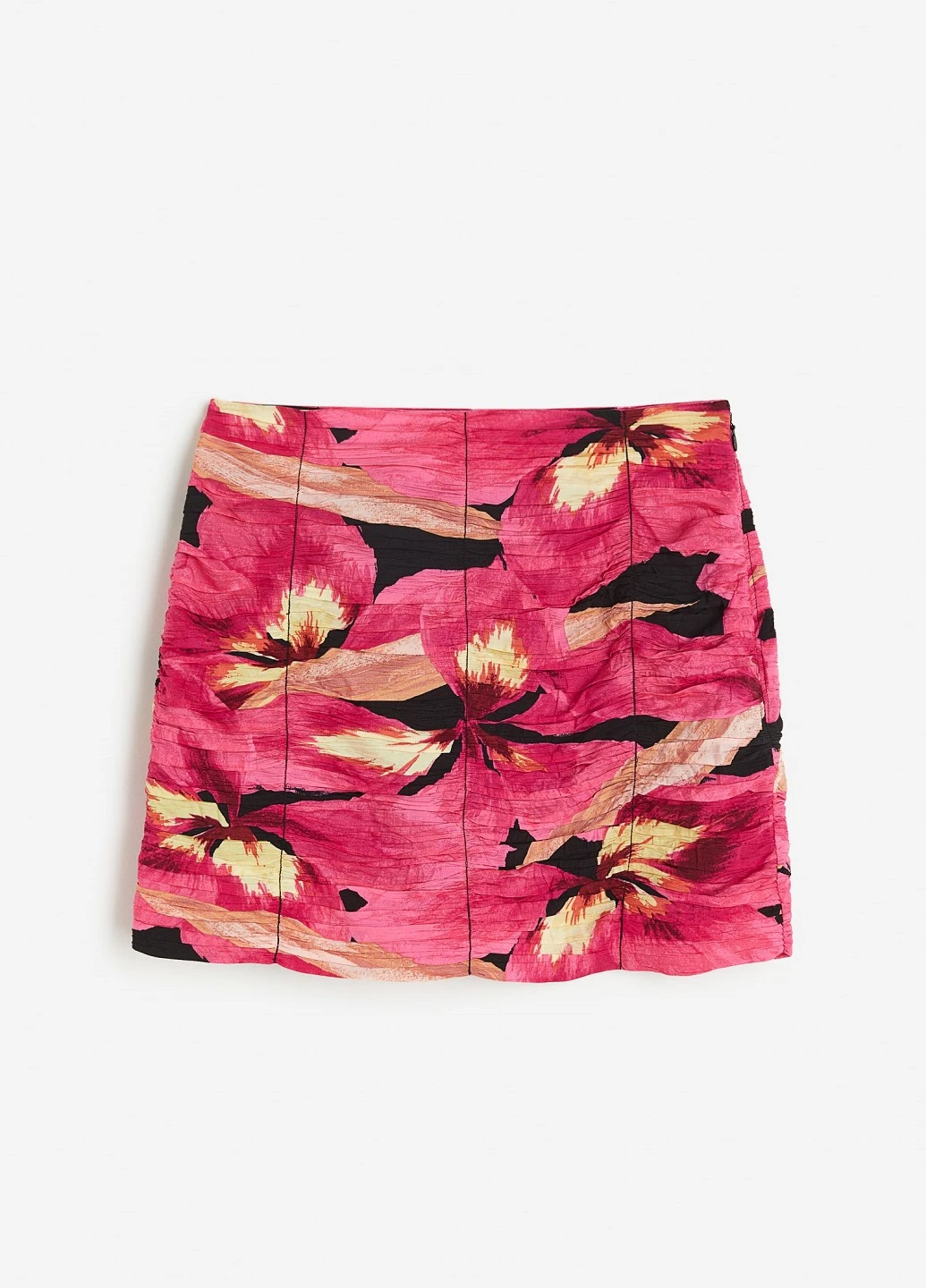 Розовая кэжуал цветочной расцветки юбка H&M