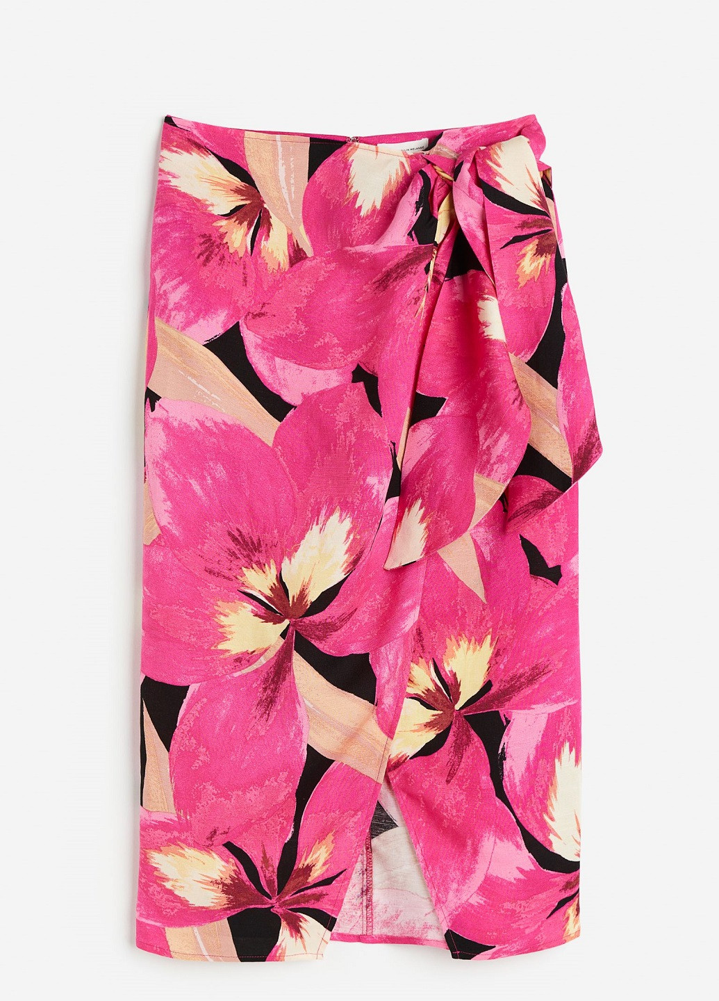 Розовая кэжуал цветочной расцветки юбка H&M