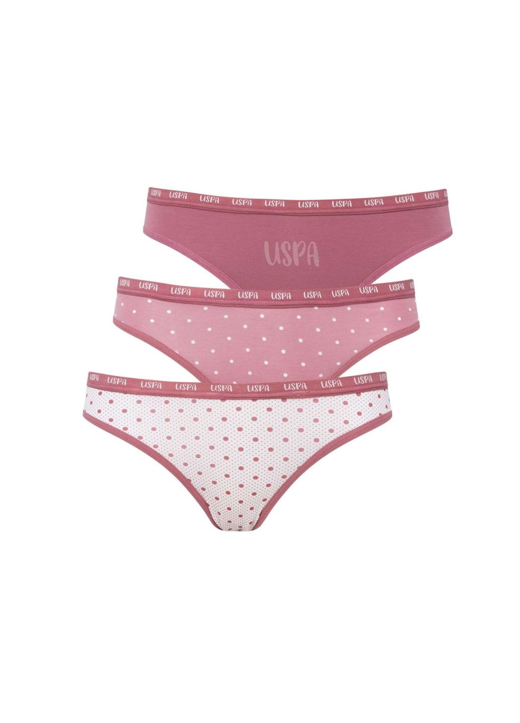 Труси сліпи жіночі (3 шт.)/ US.POLO.ASSN./ / Printed - Rose- Printed/ 36 US.POLO.ASSN. 66329 (258781920)