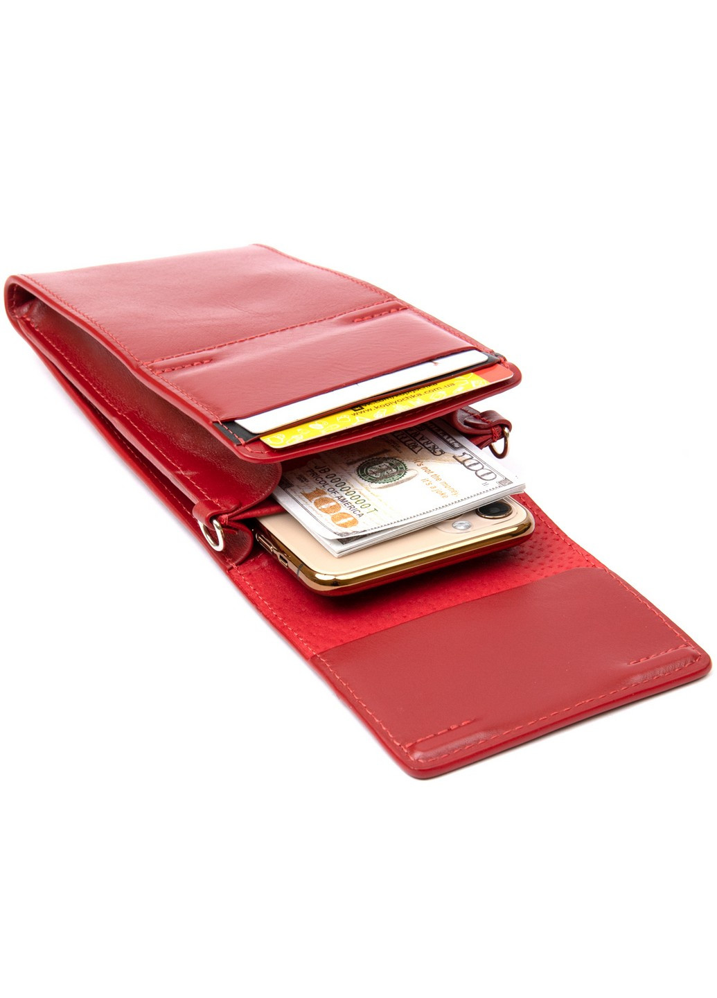 Сумка жіноча гаманець 20х10х2 см Grande Pelle (258817826)