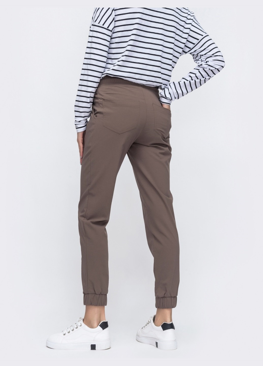 бежевые брюки-джоггеры со стандартной посадкой Dressa (258794107)