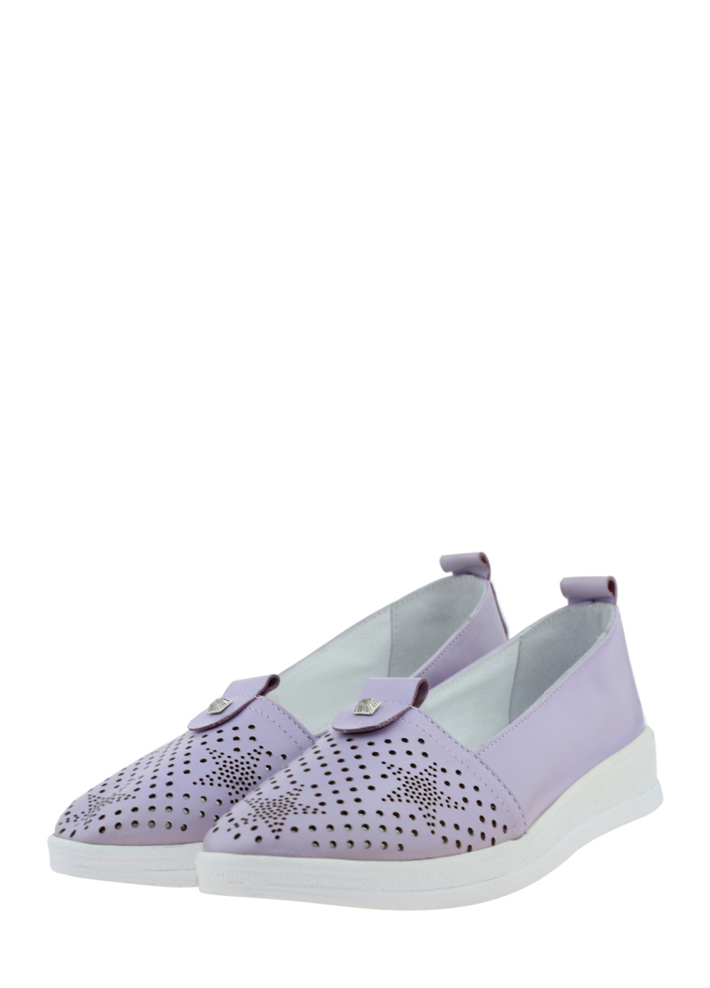 Жіночі балетки ra-108 ліловий Alvista | лілові зірки натуральна шкіра (317428738)