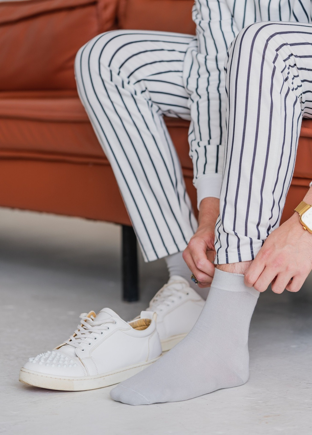 Чёрные набор носков 5 пар высокие однотонные классические бесшовные дышащие качественные organic cotton 39-41 men's JILL ANTONY однотонные (258810784)