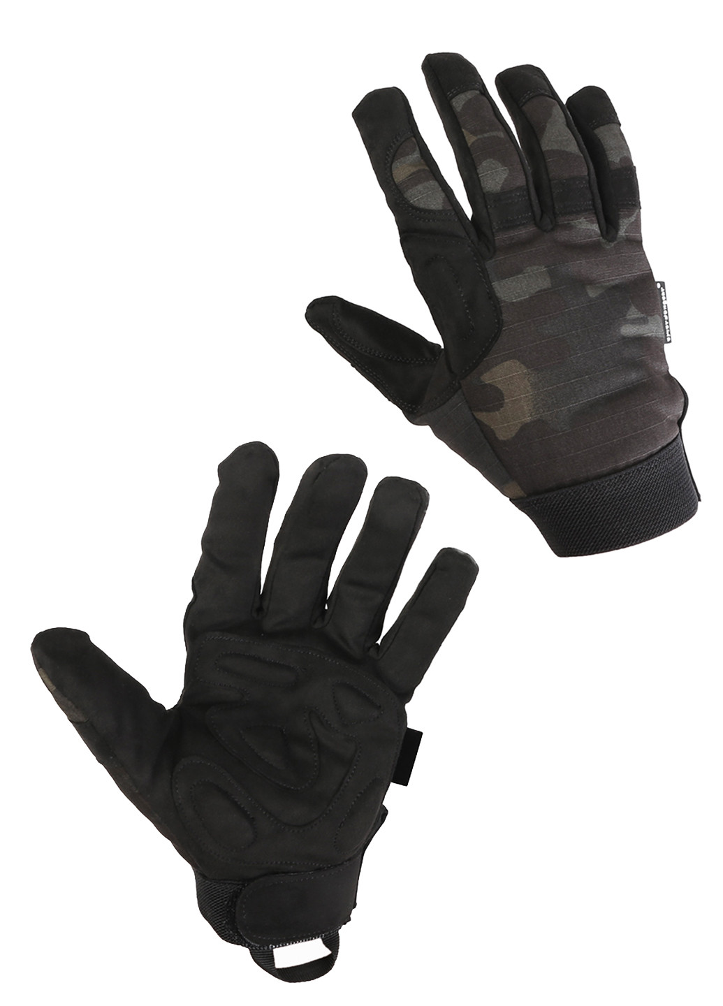 Рукавиці тактичні повнопалі сенсорні Чорний Мультикамуфляж Emerson (258814077)
