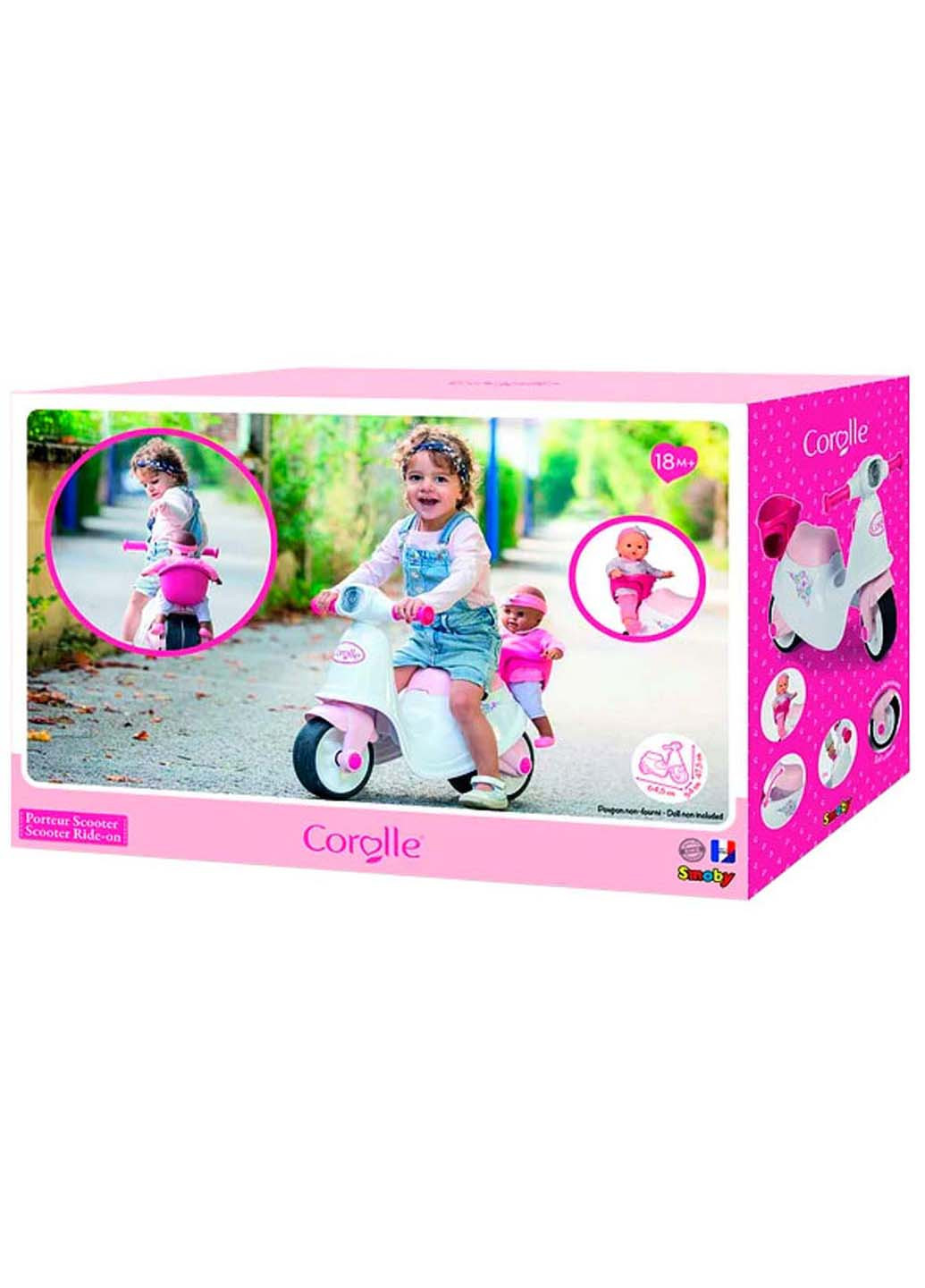 Детский скутер Королле с корзиной для куклы Smoby (258842659)